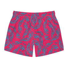 Load image into Gallery viewer, Berry Wavey Swim Trunks